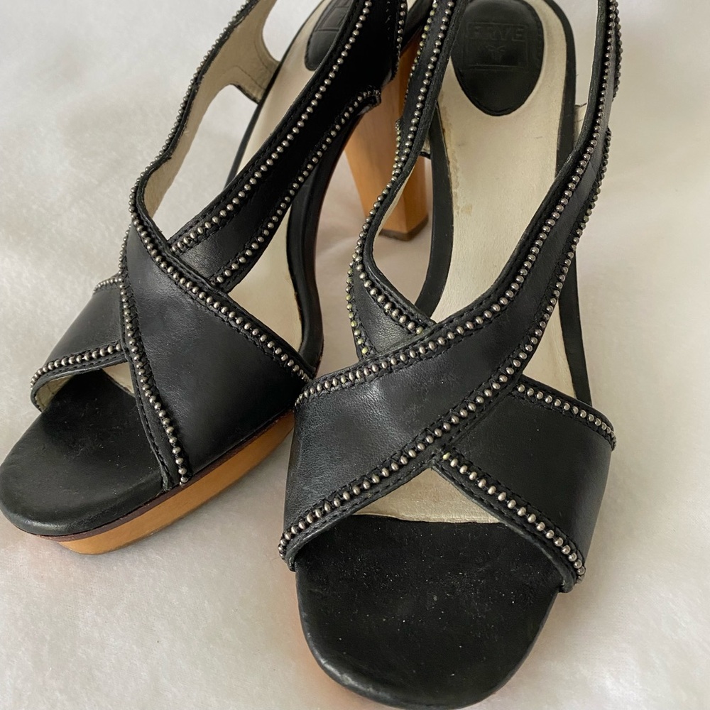 Frye platform heels